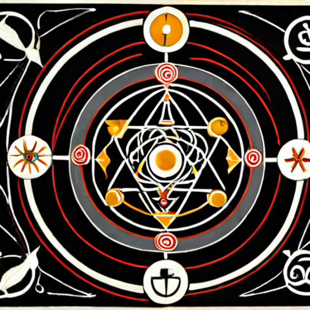 **Image Prompt:**  Symbolic cultural art featuring interconnected symbols representing myths, rituals, and social structures, reflecting Claude Levi-Strauss's structuralist theory.