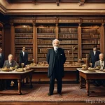 에드워드 브로이스와 문화 - **Prompt:** A distinguished, elderly male anthropologist, reminiscent of Edward Burnett Tylor, stand...